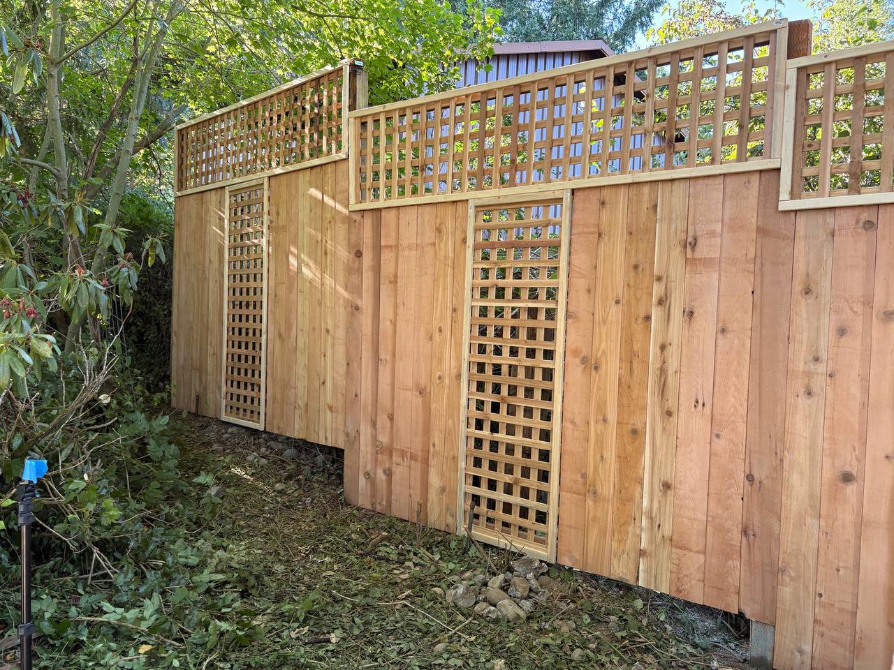 Wood fence installation in Lakewood WA